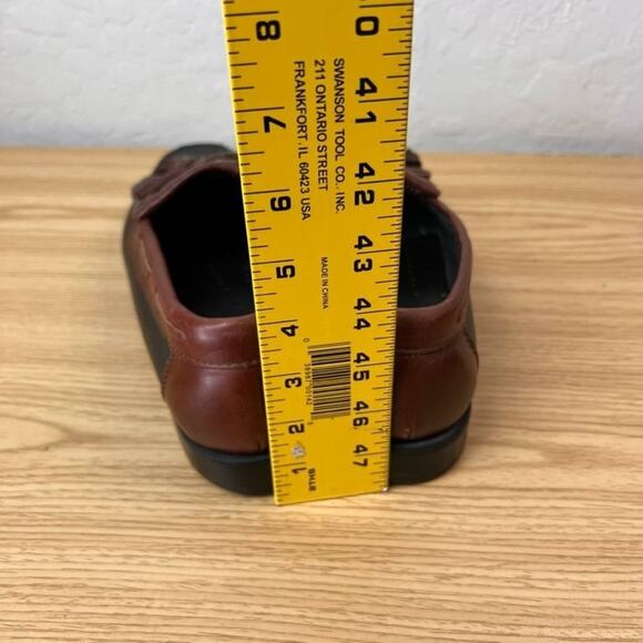 Johnston & Murphy Shoes Men 10 Leather Tassel Loafers Dress Shoe Two Tone - Picture 13 of 13